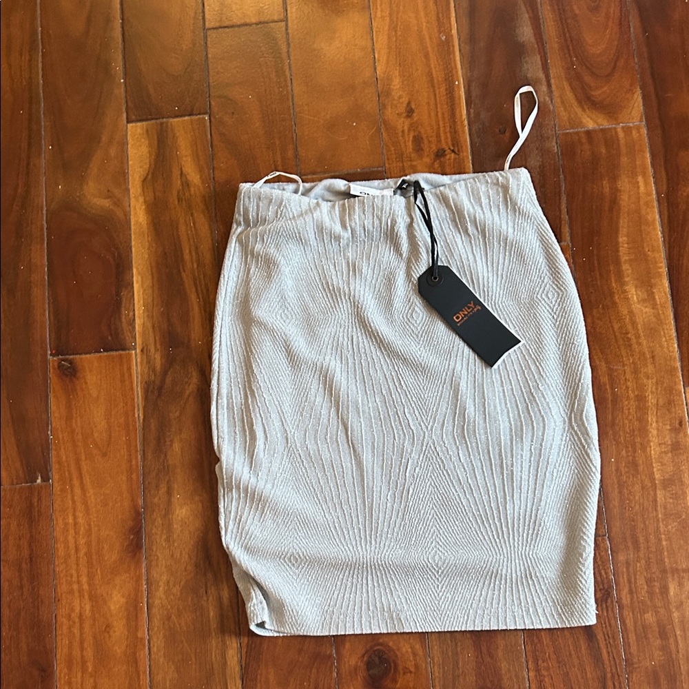 Only Light Gray Pencil Skirt